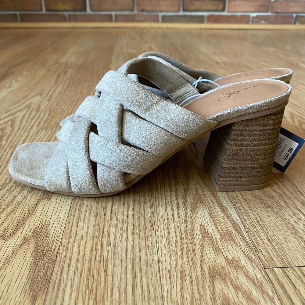 Universal Thread Andy Mule Heels Tan 9 - Picture 4 of 7